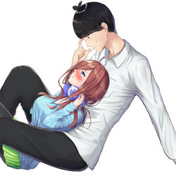 This is a pixiv picture whose title is 風太郎と三玖.