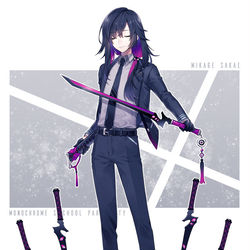 This is a pixiv picture whose title is 【MCSP】御影 栄【黒鋼】.