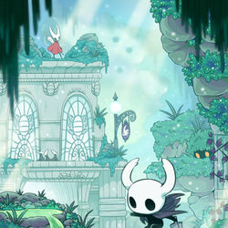 This is a pixiv picture whose title is 【Hollow Knight】Greenpath.