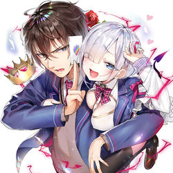 This is a pixiv picture whose title is 自称Fランクのお兄さま7巻.
