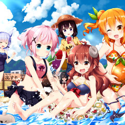 This is a pixiv picture whose title is なみウチぎわまぞく.