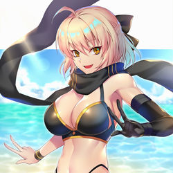 This is a pixiv picture whose title is 沖田さん大勝利！！！.