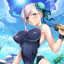 This is a pixiv picture whose title is 水着武蔵ちゃん✿.