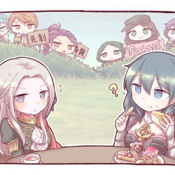 This is a pixiv picture whose title is 頑張れ級長！！.