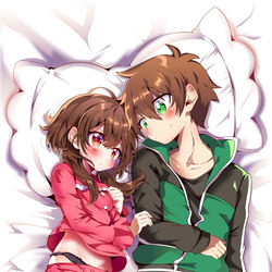 This is a pixiv picture whose title is カズめぐ抱き枕❤︎❤️.