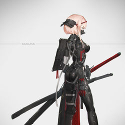 This is a pixiv picture whose title is SAMURAI.