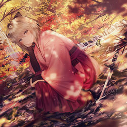 This is a pixiv picture whose title is 秋意.