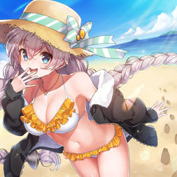 This is a pixiv picture whose title is もう夏も終わりそうですねあかりちゃん.