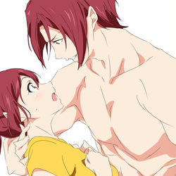 This is a pixiv picture whose title is 松岡凛君＆江さん.