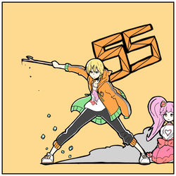 This is a pixiv picture whose title is スーパーニート.