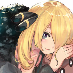 This is a pixiv picture whose title is シロナさん('ω').
