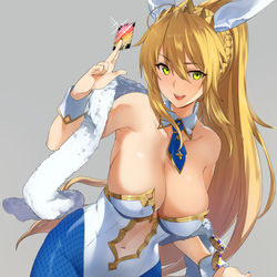 This is a pixiv picture whose title is バニ上〜.