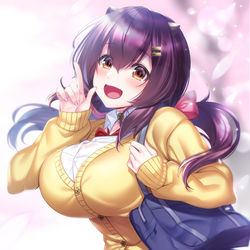 This is a pixiv picture whose title is 通学あてちゃん.