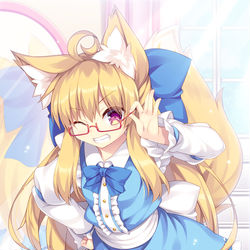 This is a pixiv picture whose title is メガネちはやさん！.