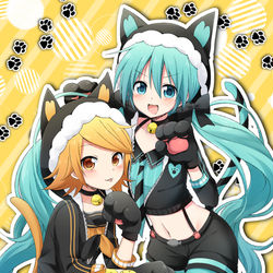 This is a pixiv picture whose title is にゃんぽこんこん！.