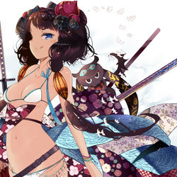 This is a pixiv picture whose title is 北斎.