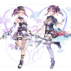 This is a pixiv picture whose title is グラブル鹿角姉妹.