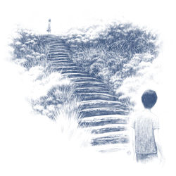 This is a pixiv picture whose title is 夏の終わりに.