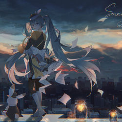 This is a pixiv picture whose title is SNOW MIKU 2020.