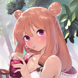 This is a pixiv picture whose title is 十甘四季さん　パッシモモヒートver.