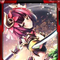 This is a pixiv picture whose title is 戦国花札合戦　[極]森蘭丸.