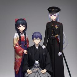 This is a pixiv picture whose title is 家族写真.