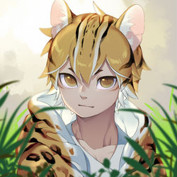 This is a pixiv picture whose title is ベンガルヤマネコ.