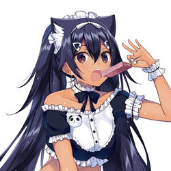 This is a pixiv picture whose title is 褐色けもみみちゃん.