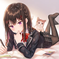This is a pixiv picture whose title is 難しい....