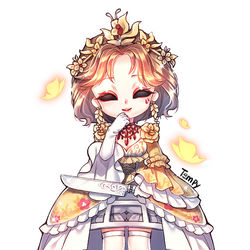 This is a pixiv picture whose title is 血の女王  SD.