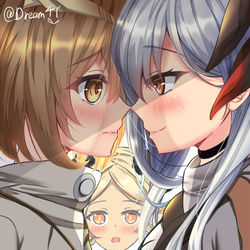 This is a pixiv picture whose title is 目を隠されても何か分かったイフリート.