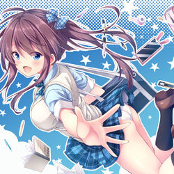 This is a pixiv picture whose title is 夏のじょしこうせい.