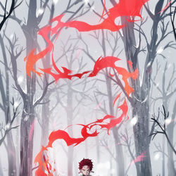 This is a pixiv picture whose title is Demon Slayer.