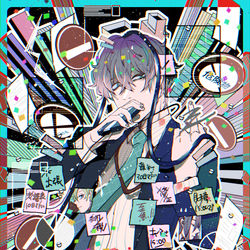 This is a pixiv picture whose title is 心が折れたら突き●せばいい.