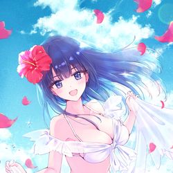 This is a pixiv picture whose title is 海へ行こうよ.