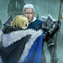 This is a pixiv picture whose title is 主従.
