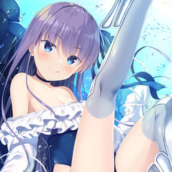 This is a pixiv picture whose title is 水着メルト.