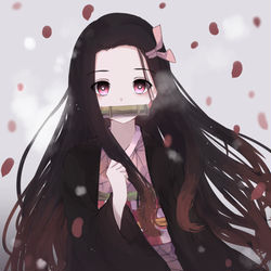 This is a pixiv picture whose title is 竈門 禰豆子.