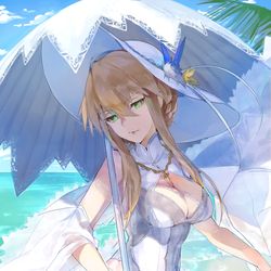 This is a pixiv picture whose title is 水着獅子王.
