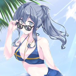 This is a pixiv picture whose title is 浜辺のゴトランド.