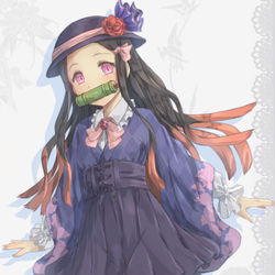 This is a pixiv picture whose title is Nezuko~.