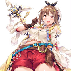 This is a pixiv picture whose title is 太ももの錬金術士.