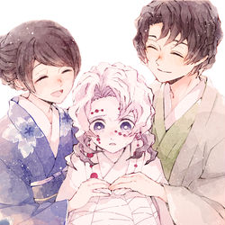 This is a pixiv picture whose title is 『   累   』.