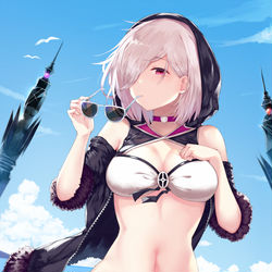 This is a pixiv picture whose title is 水着の大魔女.