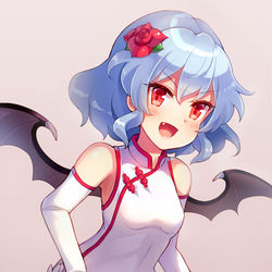 This is a pixiv picture whose title is チャイナドレスれみりあ.