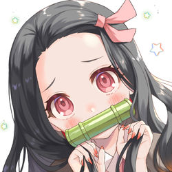 This is a pixiv picture whose title is 禰豆子ちゃん.