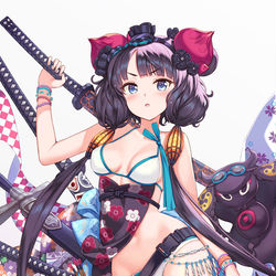 This is a pixiv picture whose title is 水着北斎.