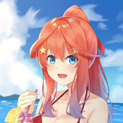 This is a pixiv picture whose title is 水着五月ちゃん.