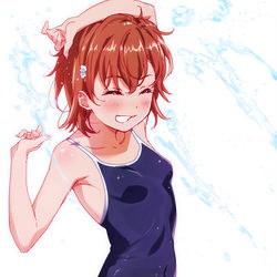 This is a pixiv picture whose title is みこ水着.