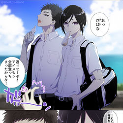 This is a pixiv picture whose title is とうらぶらくがきとまんが.